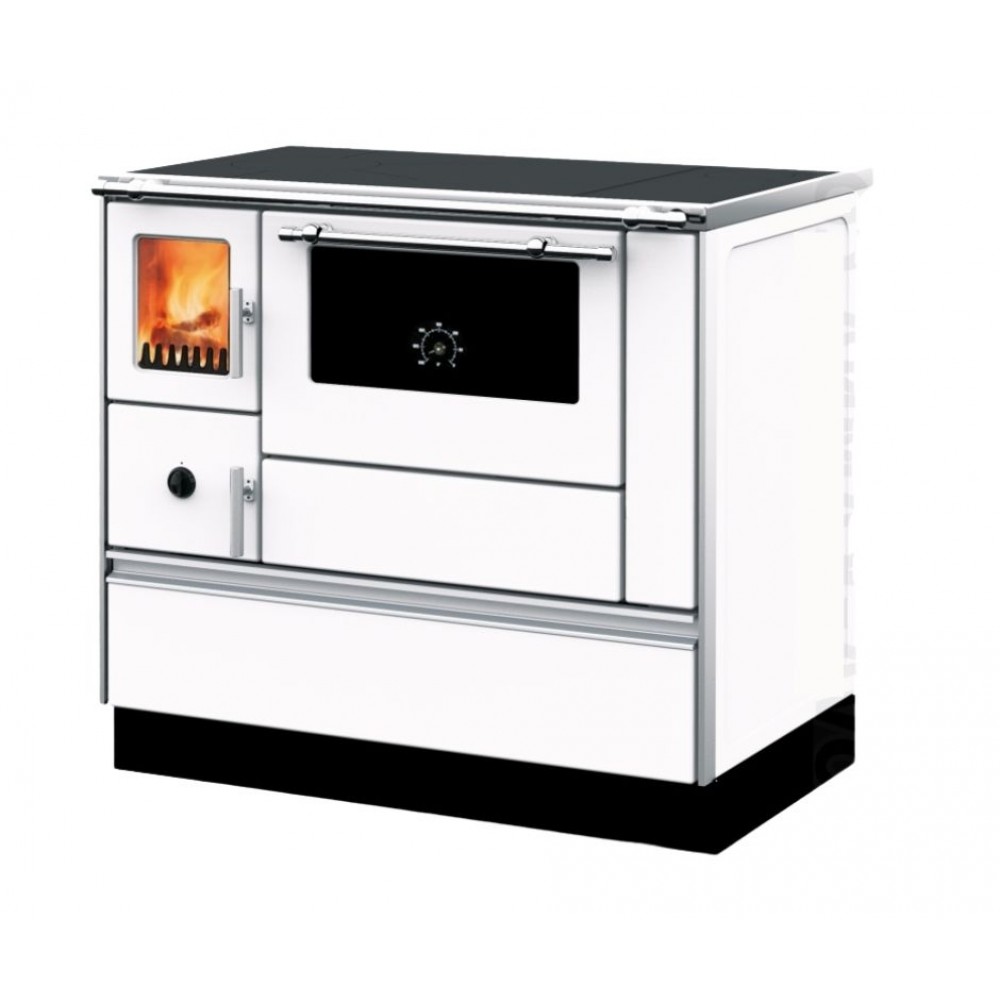 Hout fornuis Alfa Plam Dominant 90H Wit, 6.5kW Hout fornuis Alfa Plam Dominant 90H Wit, 6.5kW