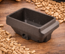 Branderpot voor pelletkachel