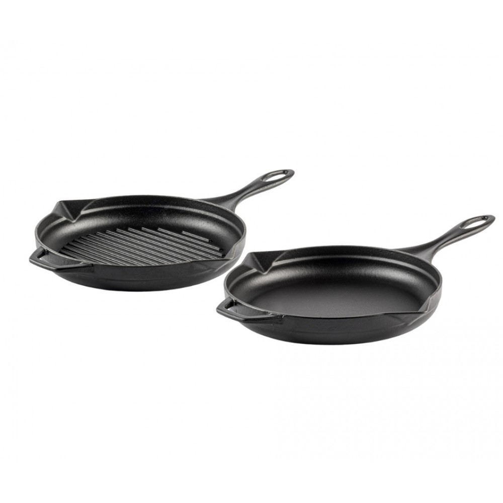 Gietijzer Set uit 2 delen Hosse, Black Onyx