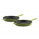 Gietijzer Set uit 2 delen Hosse, Bamboo | Gietijzeren pan set |  |