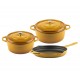 Gietijzer Set uit 3 delen Hosse, Dijon | Gietijzeren pan set |  |