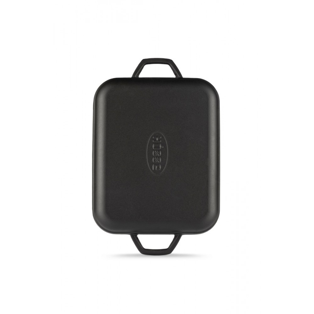 Rechthoekige gietijzeren grillpan met twee handvatten Hosse, 26x32cm | Alle producten |  |