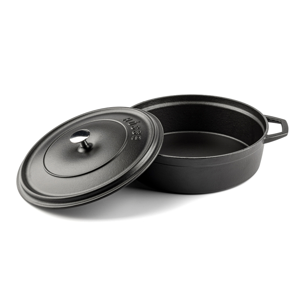 Gietijzer Set uit 3 delen Hosse, Black Onyx | Gietijzeren pan set |  |