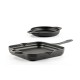 Gietijzer Set uit 2 delen Hosse, Black Onyx | Gietijzeren pan set |  |