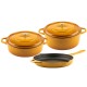Gietijzer Set uit 3 delen Hosse, Dijon | Gietijzeren pan set |  |