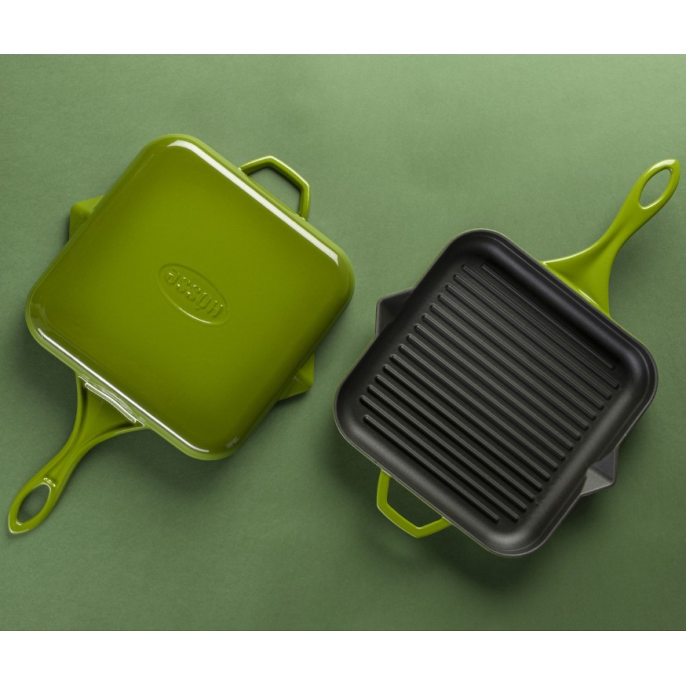 Gietijzer Set uit 3 delen Hosse, Bamboo | Gietijzeren pan set |  |