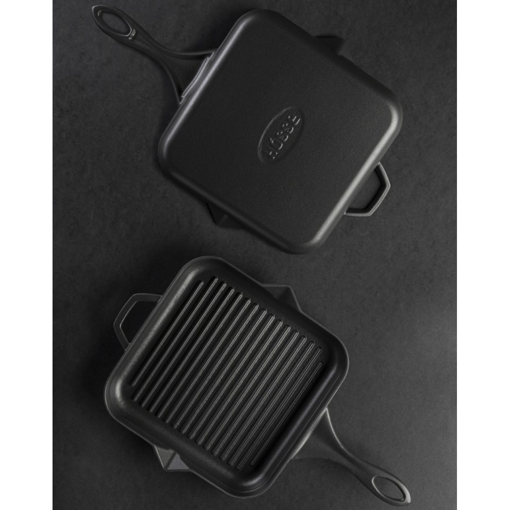 Gietijzer Set uit 2 delen Hosse, Black Onyx | Gietijzeren pan set |  |