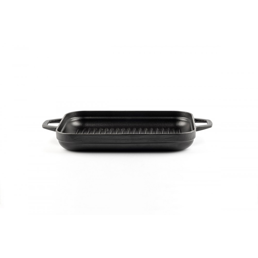Rechthoekige gietijzeren grillpan met twee handvatten Hosse, 26x32cm | Alle producten |  |