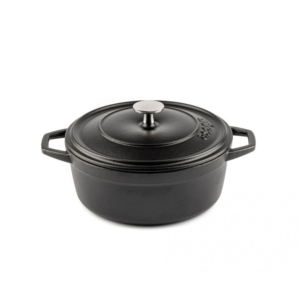 Diepe gietijzeren pot Hosse, Black Onyx, Ф20