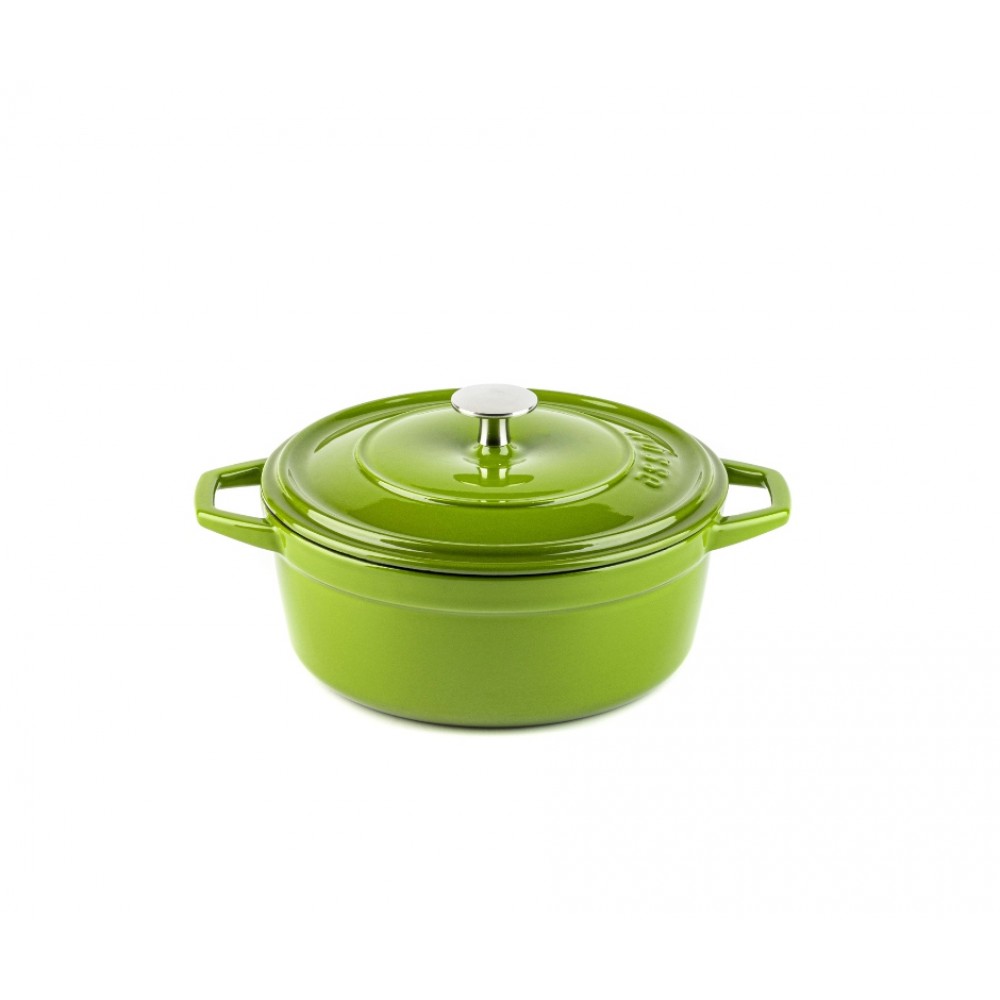 Diepe gietijzeren pot Hosse, Bamboo, Ф12