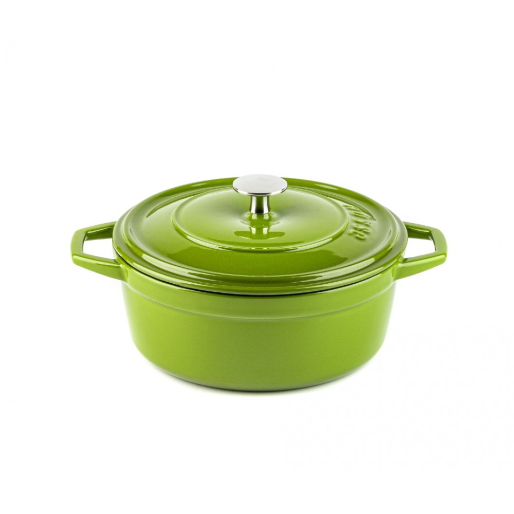Diepe gietijzeren pot Hosse, Bamboo, Ф20