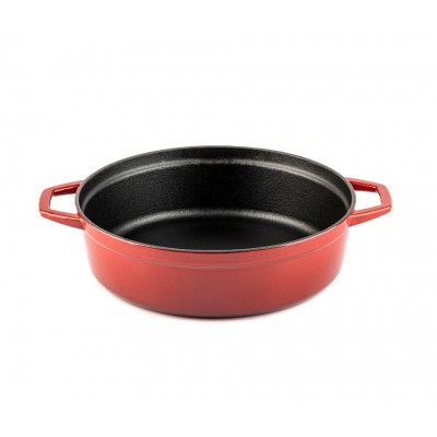 Ondiepe gietijzeren pot Hosse, Rubin, Ф26 - Productenvergelijking