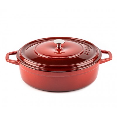 Ondiepe gietijzeren pot Hosse, Rubin, Ф28 - Productenvergelijking
