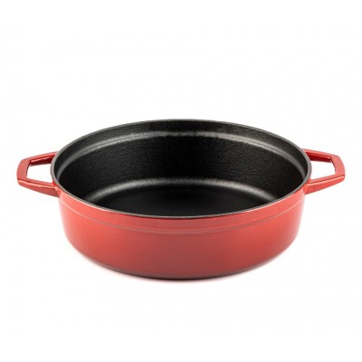 Ondiepe gietijzeren pot Hosse, Rubin, Ф28 - Productenvergelijking