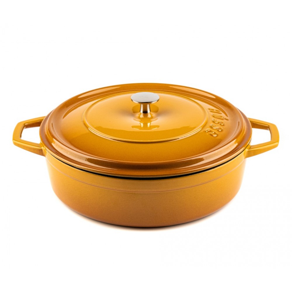 Ondiepe gietijzeren pot Hosse, Dijon, Ф28