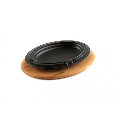 Houten onderzetter voor ovaal bord Hosse HSOISK1728, 17x28cm - Hosse