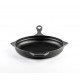 Geëmailleerde grillpan gietijzer Hosse, Black Onyx, Ф24cm | Grillpan gietijzer | Gietijzeren pan |