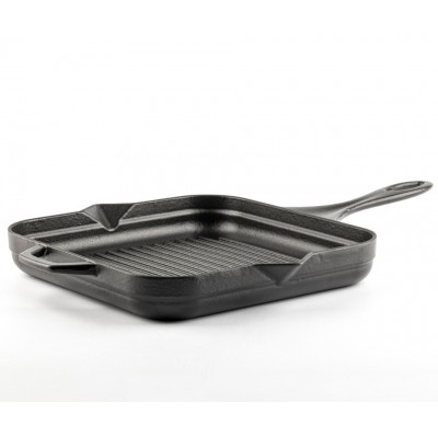 Geëmailleerde grillpan gietijzer Hosse, Black Onyx, 28x28cm - Productenvergelijking
