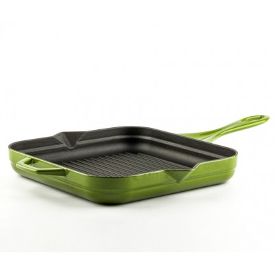 Geëmailleerde grillpan gietijzer Hosse, Bamboo, 28x28cm - Productenvergelijking