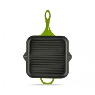 Geëmailleerde grillpan gietijzer Hosse, Bamboo, 28x28cm - Productenvergelijking