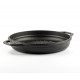 Geëmailleerde grillpan gietijzer  Hosse, Black Onyx, Ф22cm | Platte gietijzeren pan | Gietijzeren pan |