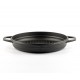 Geëmailleerde grillpan gietijzer  Hosse, Black Onyx, Ф22cm | Platte gietijzeren pan | Gietijzeren pan |
