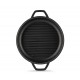 Geëmailleerde grillpan gietijzer  Hosse, Black Onyx, Ф22cm | Platte gietijzeren pan | Gietijzeren pan |
