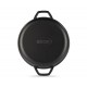 Geëmailleerde grillpan gietijzer  Hosse, Black Onyx, Ф22cm | Platte gietijzeren pan | Gietijzeren pan |