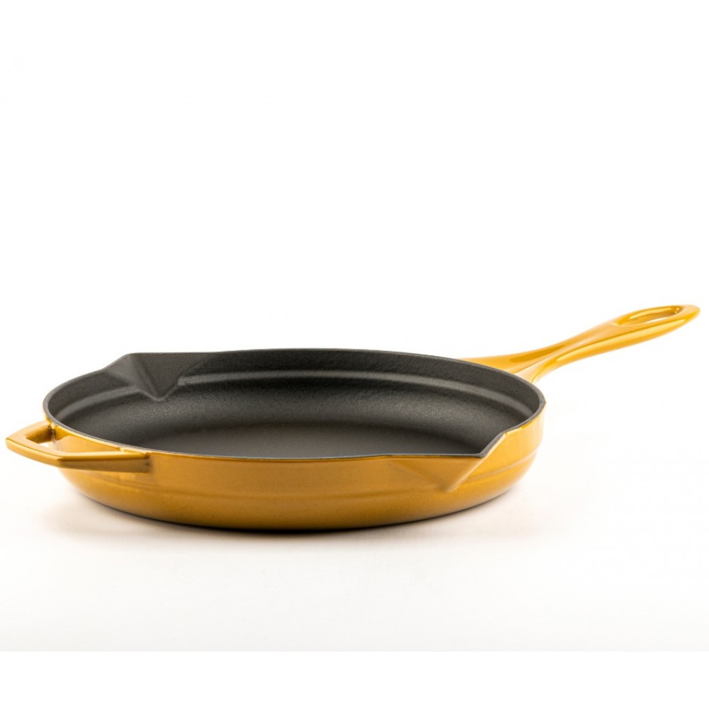 Geëmailleerde gietijzeren pan Hosse, Dijon, Ф28cm