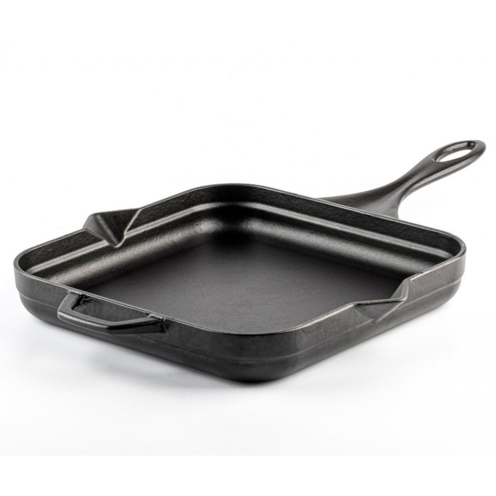 Geëmailleerde gietijzeren pan Hosse, Black Onyx, 28x28cm