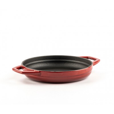 Geëmailleerde gietijzeren pan met twee handvatten Hosse, Rubin, Ф16cm - Productenvergelijking