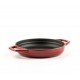 Geëmailleerde gietijzeren pan met twee handvatten Hosse, Rubin, Ф16cm | Platte gietijzeren pan | Gietijzeren pan |