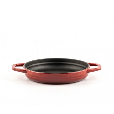Geëmailleerde gietijzeren pan met twee handvatten Hosse, Rubin, Ф16cm - Productenvergelijking