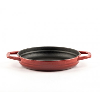 Geëmailleerde gietijzeren pan met twee handvatten Hosse, Rubin, Ф19cm - Productenvergelijking