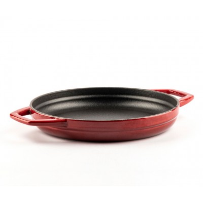 Geëmailleerde gietijzeren pan met twee handvatten Hosse, Rubin, Ф22cm - Productenvergelijking