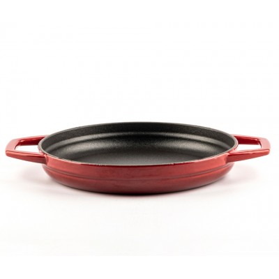 Geëmailleerde gietijzeren pan met twee handvatten Hosse, Rubin, Ф22cm - Productenvergelijking