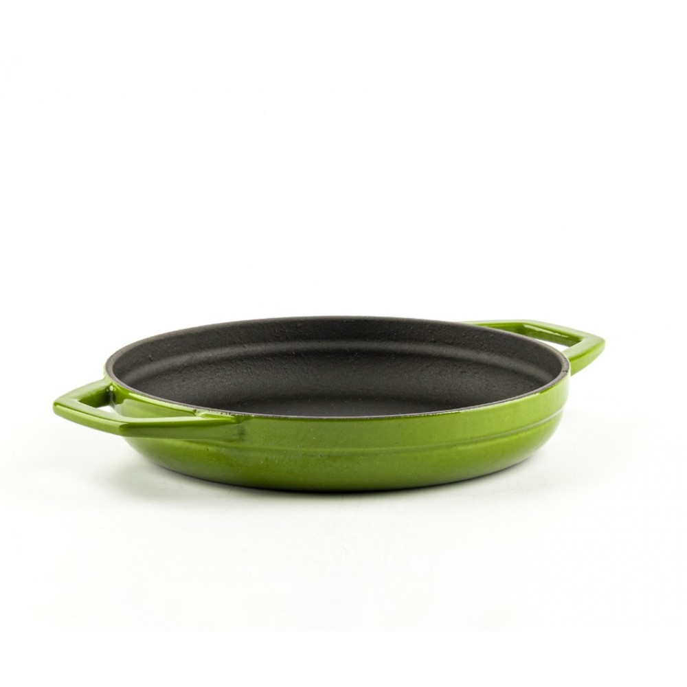 Geëmailleerde gietijzeren pan met twee handvatten Hosse, Bamboo, Ф19cm