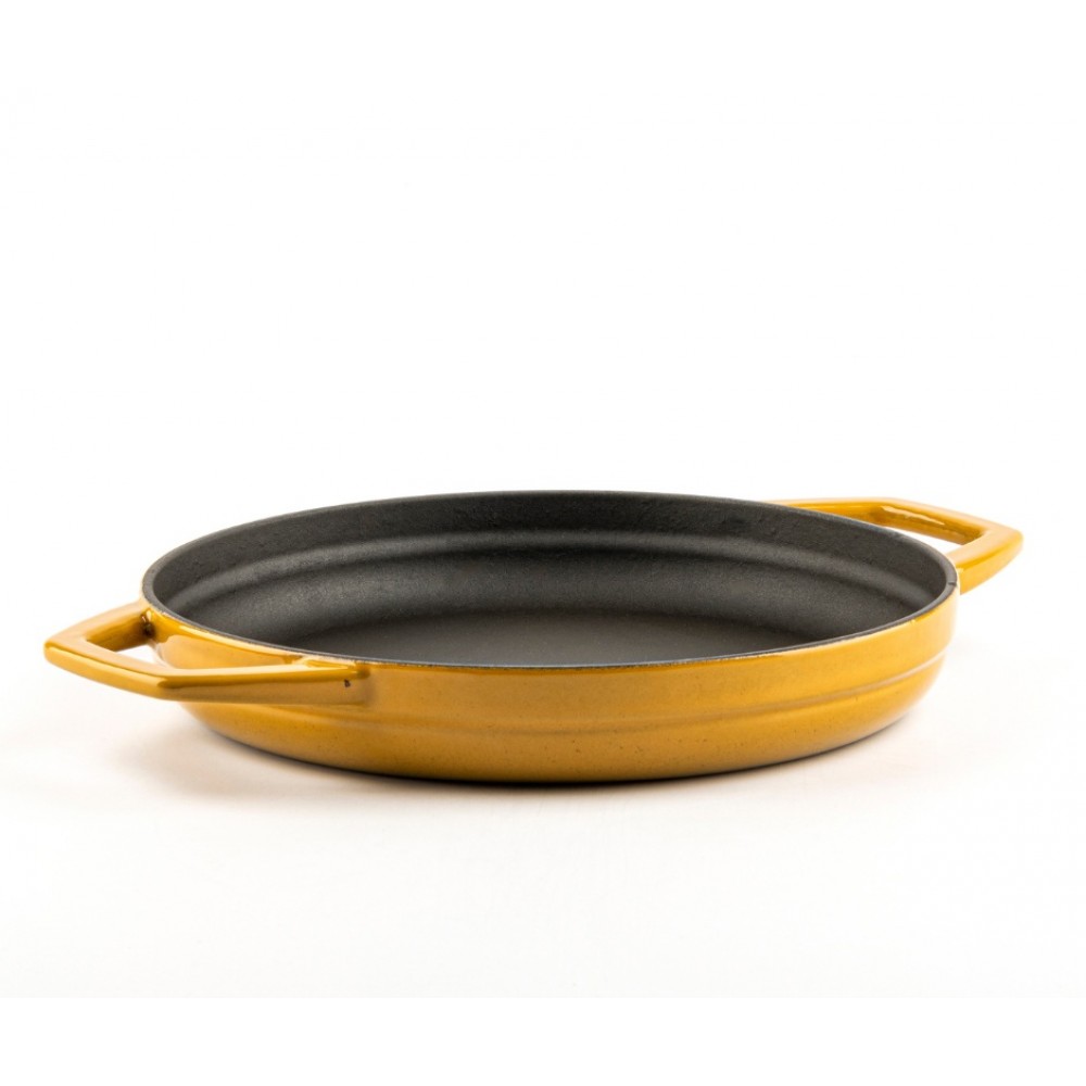 Geëmailleerde gietijzeren pan met twee handvatten Hosse, Dijon, Ф22cm
