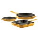 Gietijzer Set uit 3 delen Hosse, Dijon | Gietijzeren pan set |  |