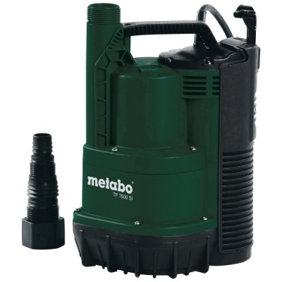 Dompelpomp voor schoon water METABO TP 7500, vermogen 300 W, debiet 7500 l/u, opvoerhoogte 6,5 m - Dompel Pompen