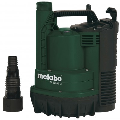 Dompelpomp voor schoon water Metabo TP 12000 SI, vermogen 600 W, debiet 11.700 l/u, opvoerhoogte 9 m - Dompel Pompen