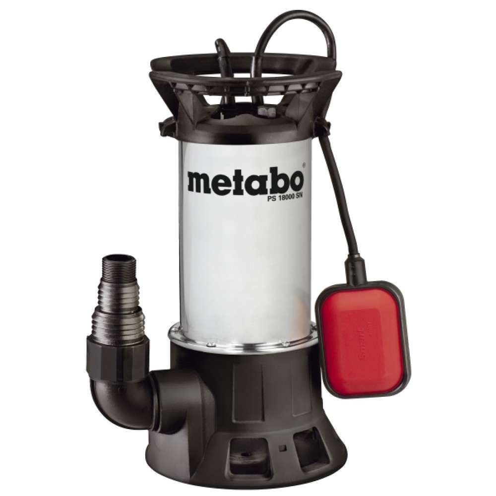 Drainagepomp met vlotter voor schoon en vuil water METABO PS 18000 SN, vermogen 1100 W, debiet 19.000 l/u |  |  |