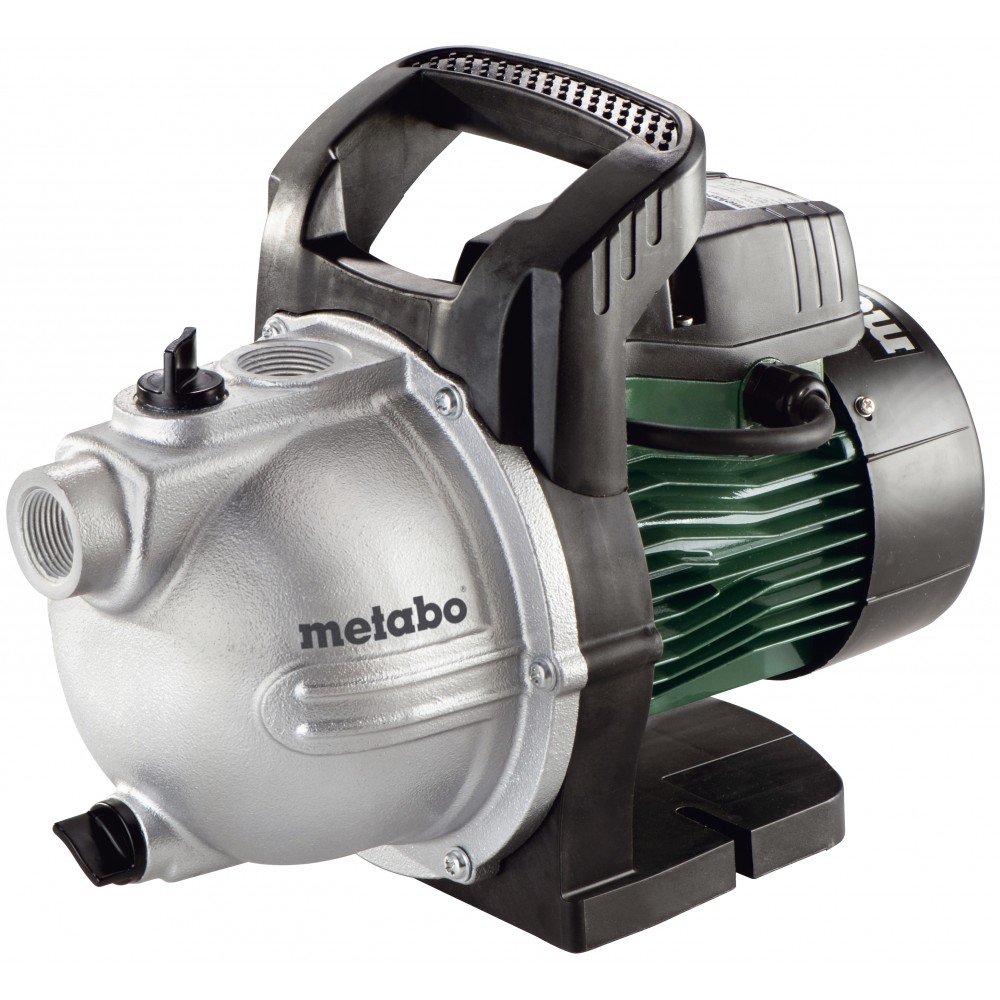 Enkelfasige waterpomp tuin voor schoon water Metabo P 4000 G, vermogen 1100 W, debiet 4000 l/u, opvoerhoogte 46 m |  |  |