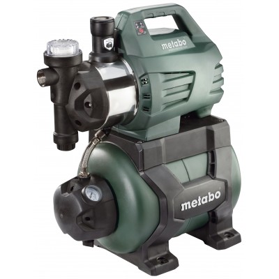 Enkelfasige hydrofoorpomp METABO HWWI 4500/25 INOX, vermogen 1300 W, debiet 4500 l/u, opvoerhoogte 48 m, tankinhoud 24 L - Productenvergelijking