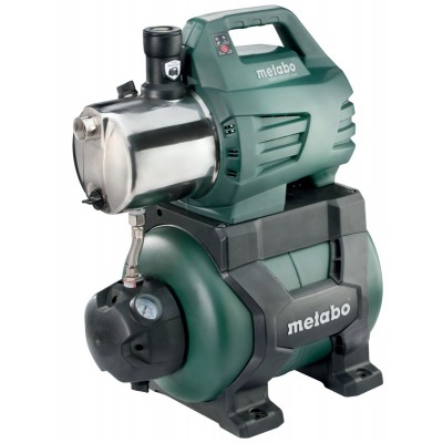 Enkelfasige hydrofoorpomp METABO HWW 6000/25 INOX, vermogen 1300 W, debiet 6000 l/u, opvoerhoogte 55 m, tankinhoud 24 L - Productenvergelijking