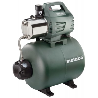 Enkelfasige hydrofoorpomp METABO HWW 6000/50 INOX, vermogen 1300 W, debiet 6000 l/u, opvoerhoogte 55 m, tankinhoud 50 L - Productenvergelijking