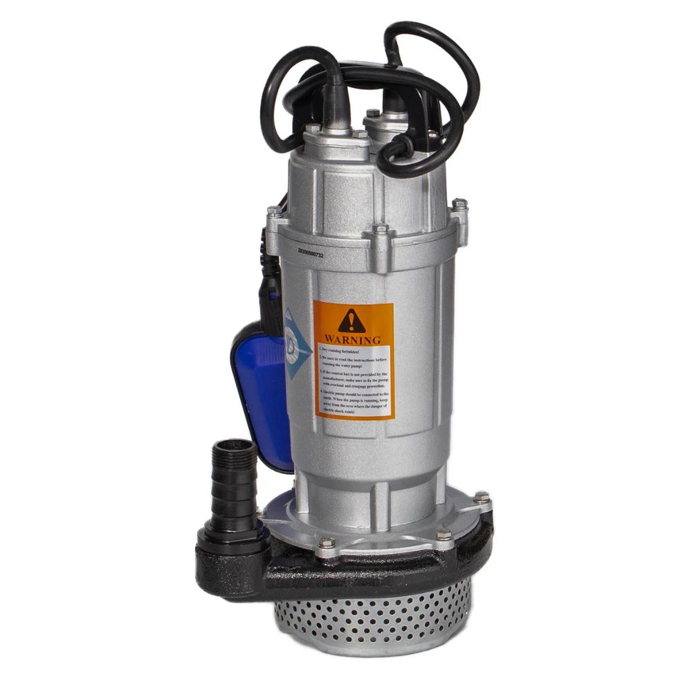 Dompeldrainagepomp Electromash QDX 1.5–32–0.75, vermogen 0,75 kW, opvoerhoogte 32 m, debiet 2400 l/u, uitlaat 1″ |  |  |