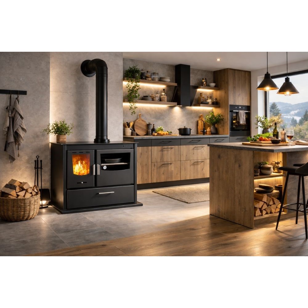 Hout fornuis Balkan Energy ATS ΜΑSΙΝΑ PLUS 900, 12.15kW | Hout fornuis |  |