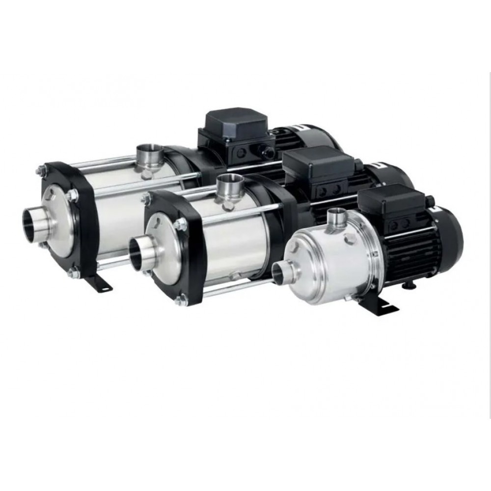 Waterpomp tuin, meertrapspomp Franklin EH 9/05, opvoerhoogte 60 m, debiet 29 m³/u, vermogen 2,5 kW |  |  |