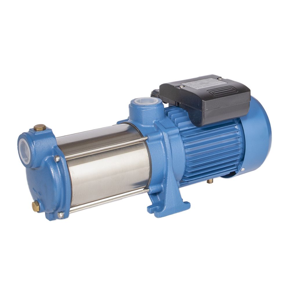 Waterpomp tuin Electromash PSR 354 220/380V, meertrapspomp, vermogen 1,5 kW, opvoerhoogte 60 m, debiet 10.800 l/u, geschikt voor putten en andere toepassingen |  |  |